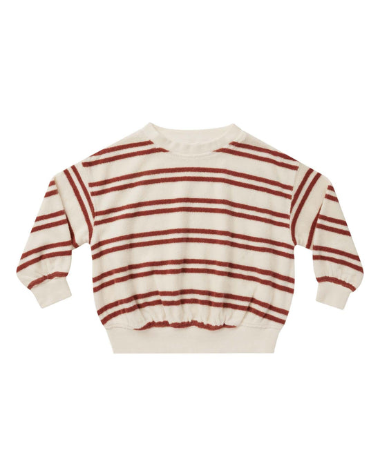 Little rylee + cru kids sweatshirt in red stripe