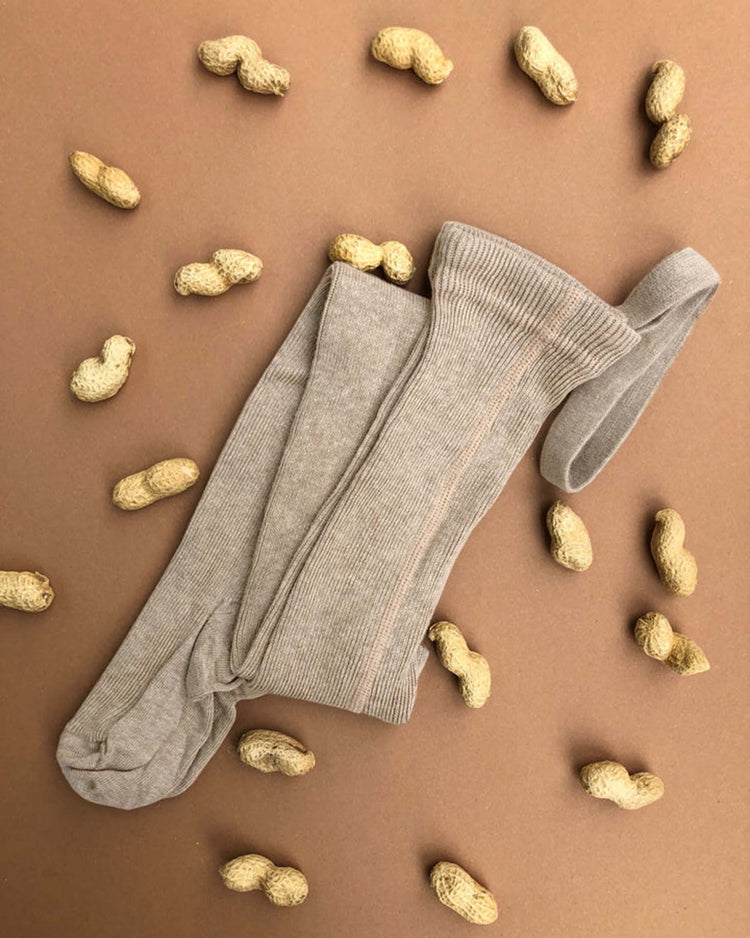 Little silly silas accessories retro footed tights in peanut blend