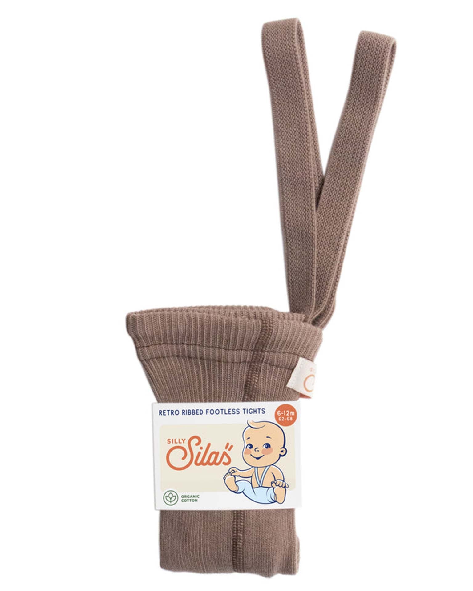 Little silly silas accessories retro footless tights in granola