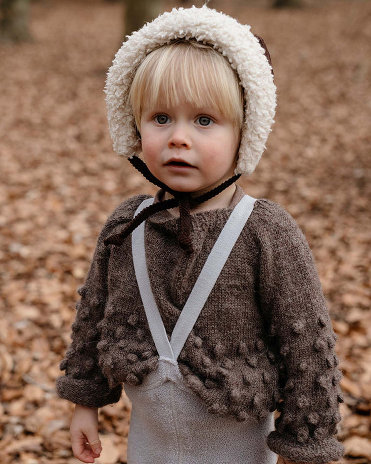 Little silly silas accessories teddy warmy footed tights pearl grey