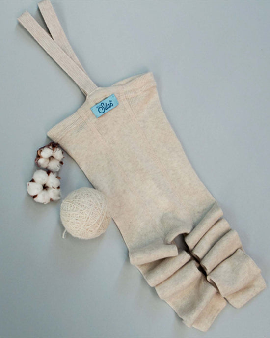 Little silly silas accessories wooly footless tights in cream blend