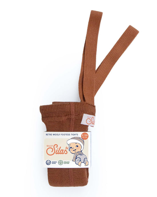 Little silly silas accessories wooly footless tights in ginger