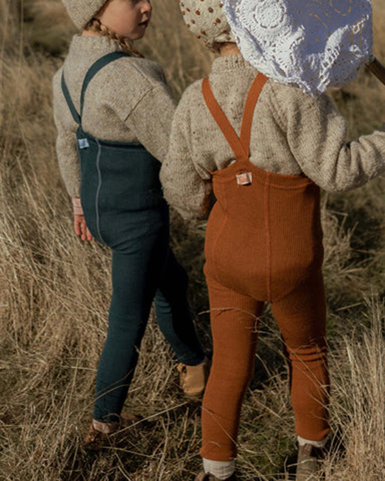Little silly silas accessories wooly footless tights in ginger