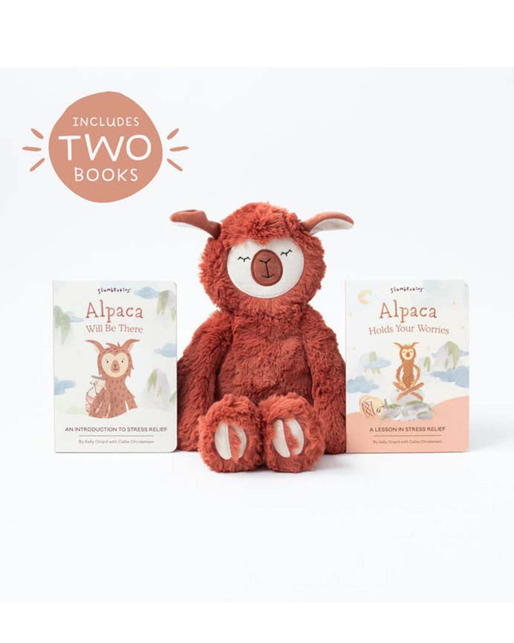 Little slumberkins play alpaca's stress relief set - kin + 2 books