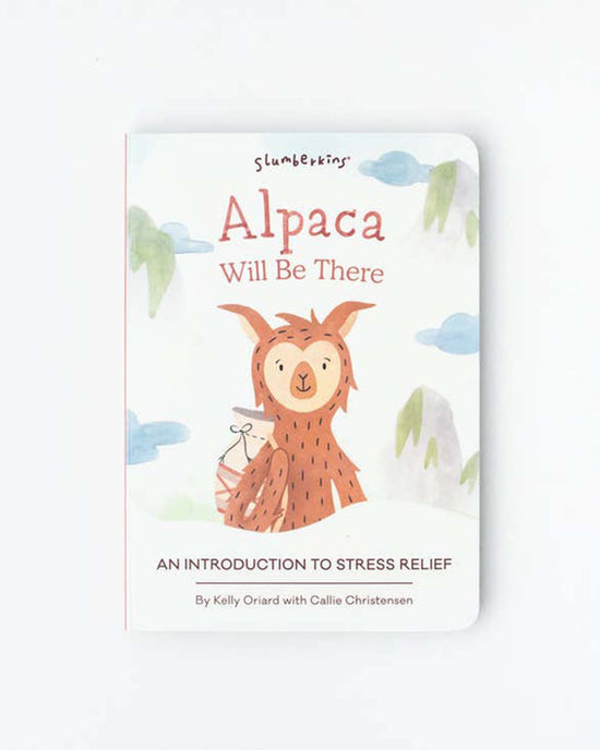 Little slumberkins play alpaca snuggler + lesson book - stress relief