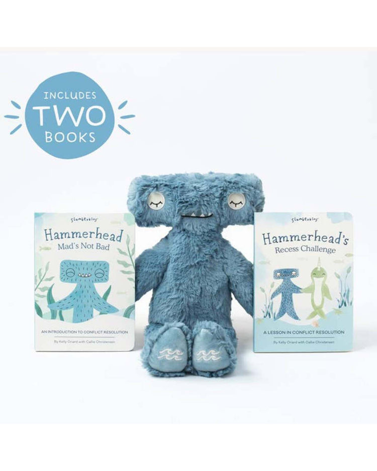 slumberkins hammerhead's conflict resolution set - kin + 2 books play Little
