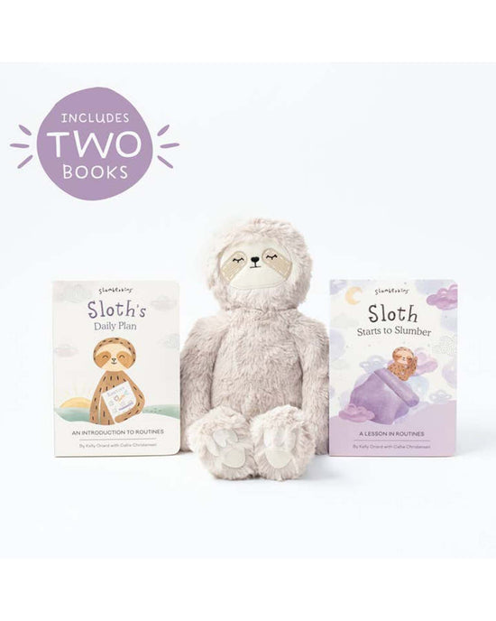 Little slumberkins play sloth's routines set - kin + 2 books