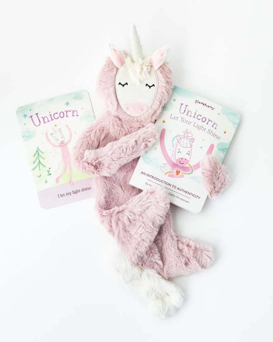 Little slumberkins play unicorn snuggler + hedgehog mini + board book - authenticity
