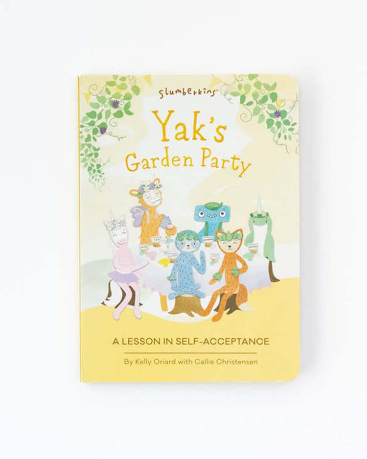 Little slumberkins play violet yak kin + lesson book - self acceptance