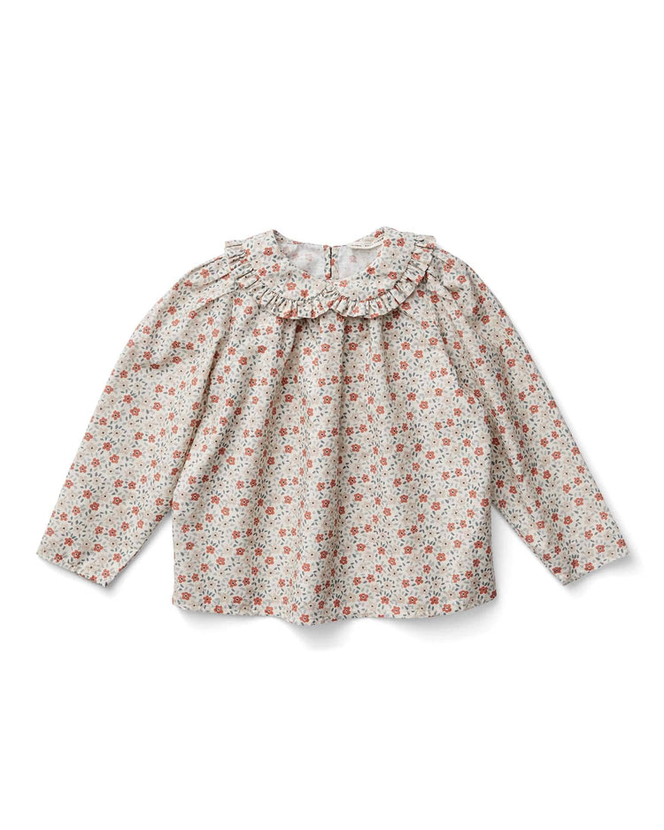 Little soor ploom kids astrid blouse in meadow print