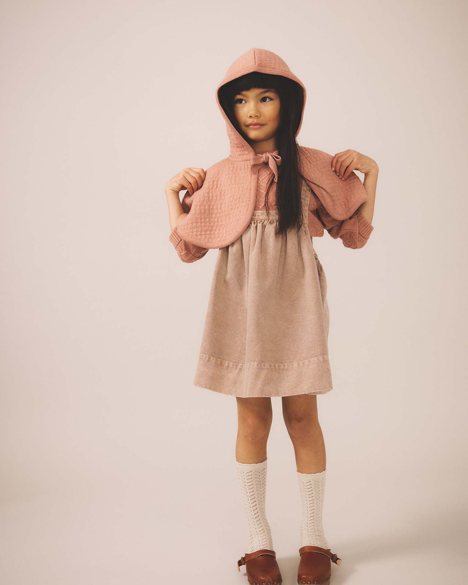 soor ploom eloise pinafore in pedra at Little