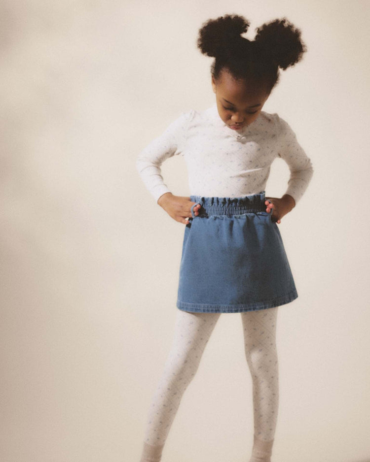 Little soor ploom kids filipa skirt in eco wash