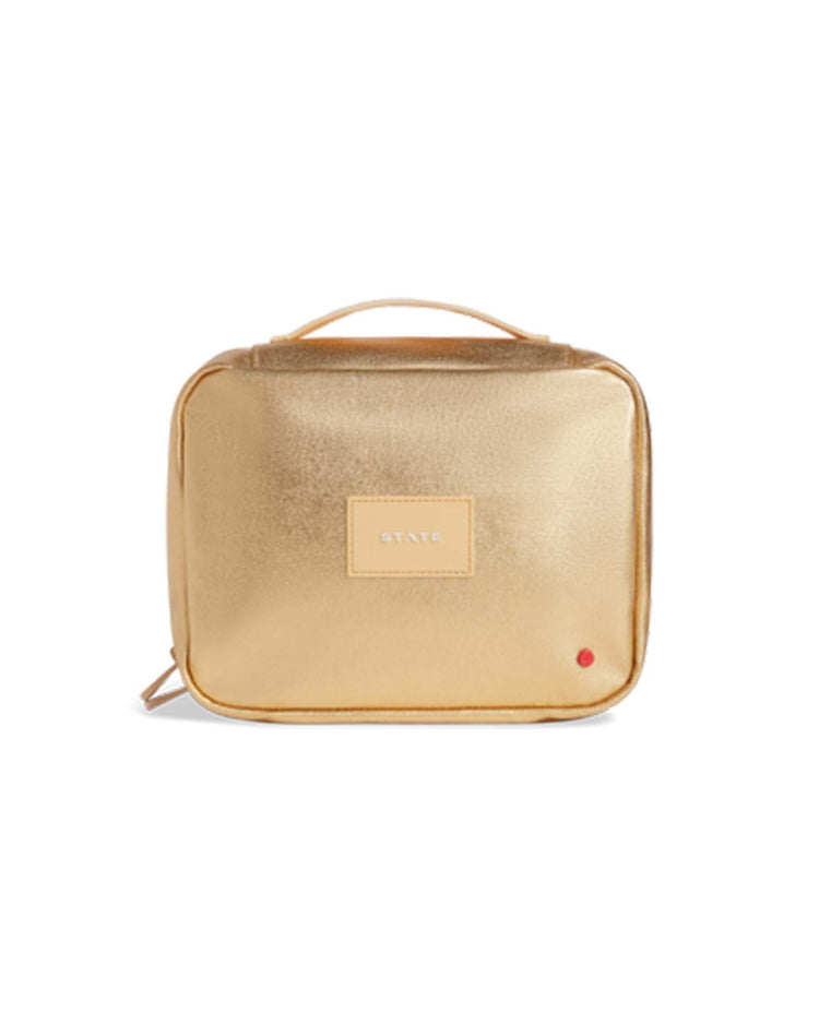 Little state bags accessories bensen toiletry kit in gold