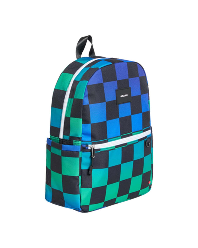 Little state bags accessories kane kids backpack in blue checkerboard