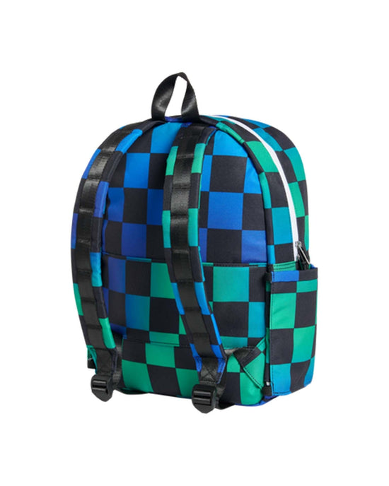 Little state bags accessories kane kids backpack in blue checkerboard
