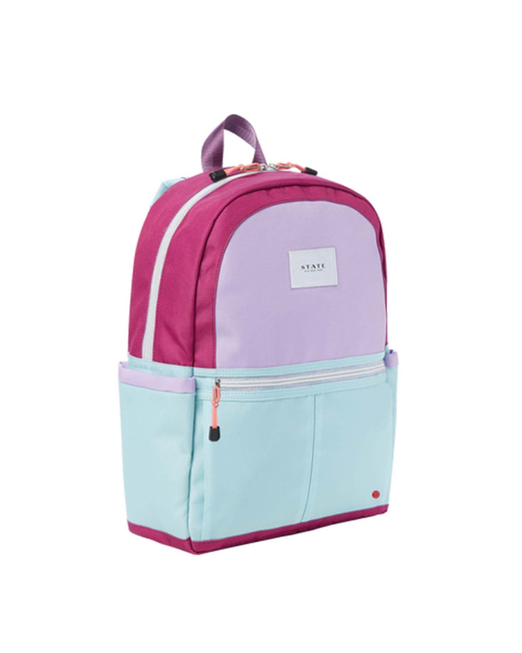 Little state bags accessories kane kids backpack in magenta/mint
