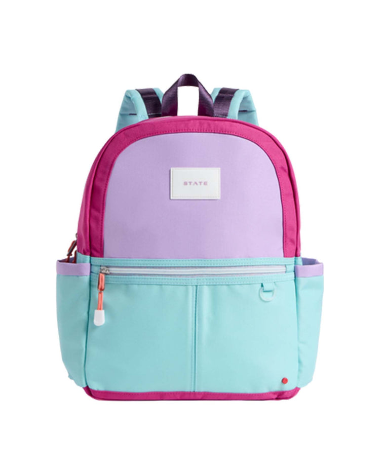 Little state bags accessories kane kids backpack in magenta + mint