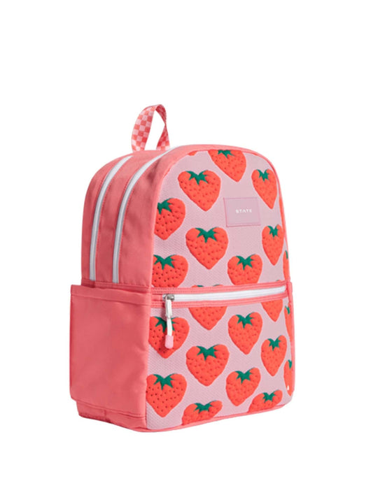 Little state bags accessories kane kids double pocket backpack in strawberry