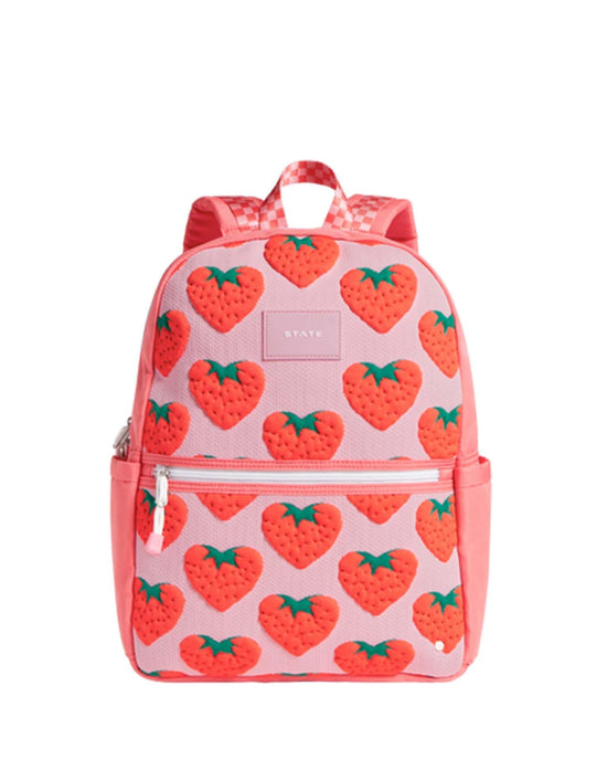 Little state bags accessories kane kids double pocket backpack in strawberry