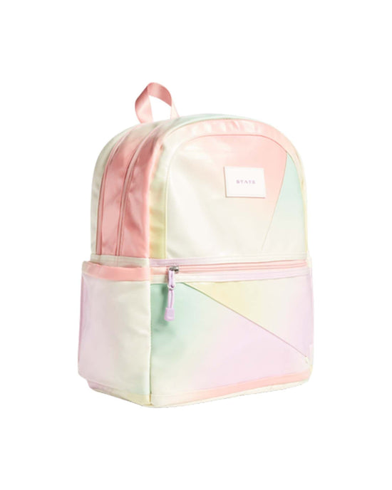 Little state bags accessories kane kids double pocket backpack in tie dye patchwork