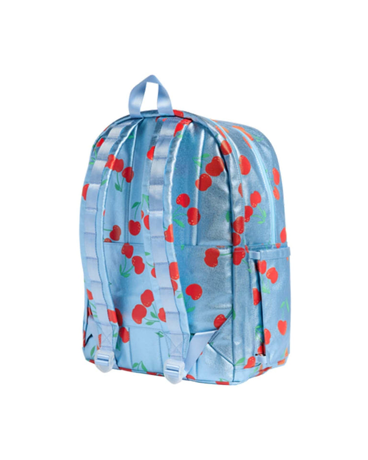 Little state bags accessories kane kids large double pocket backpack in blue cherries