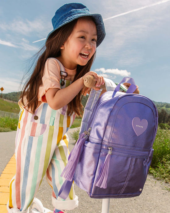 Little state bags accessories kane kids mini backpack in lilac