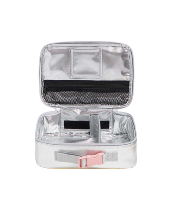 Little state bags accessories rodgers lunch box in pink + silver