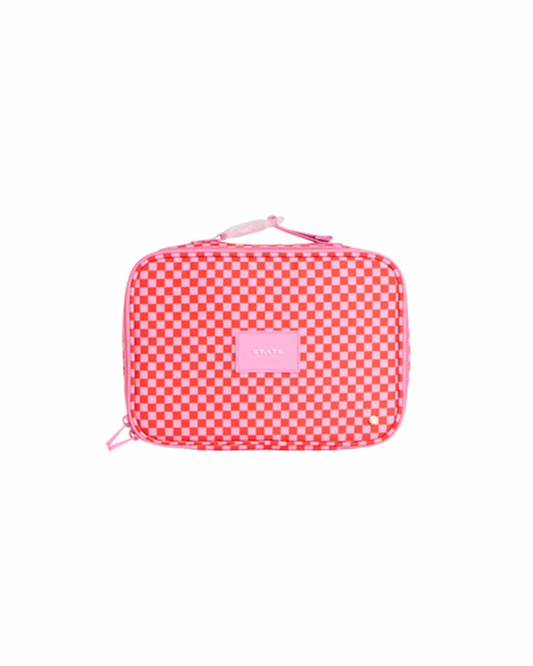 Little state bags accessories rodgers lunch box in strawberry check