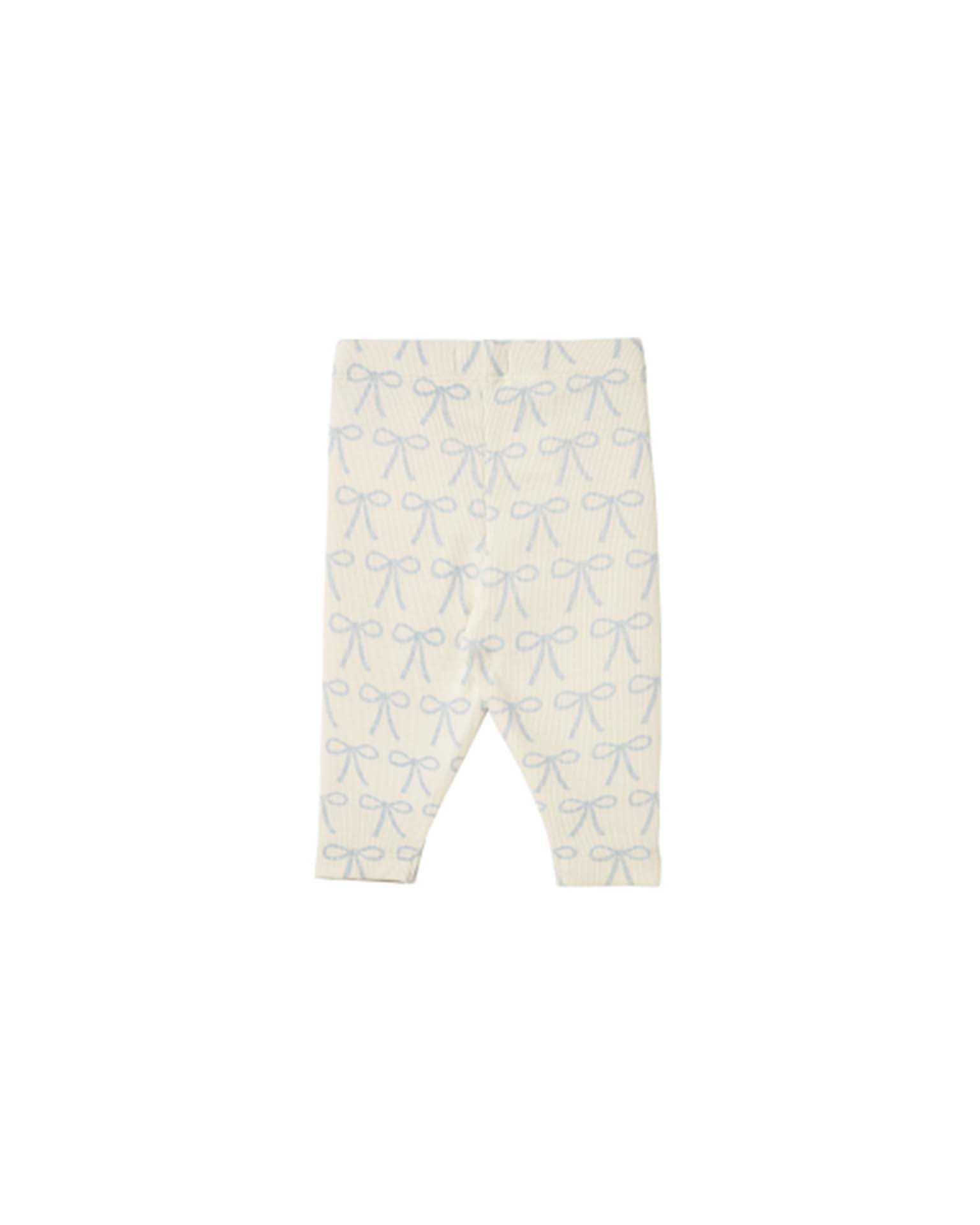 <TINYCOTTONS＞BOWS RIB BODY 6m tiny cottons bows baby rib pant in off-white at Little