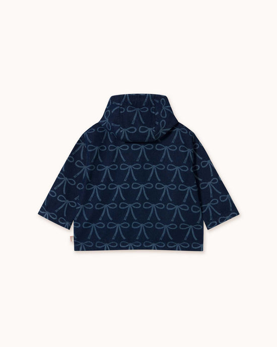 Little tiny cottons kids bows jacket in blue denim