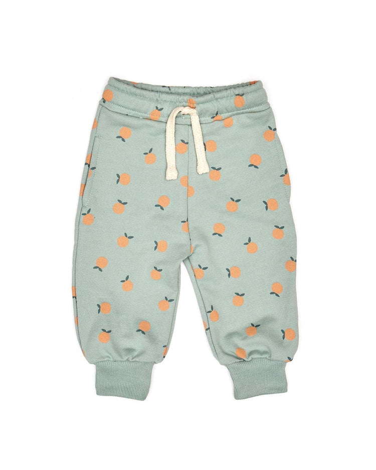Little tun tun baby bobby pant in jade oranges