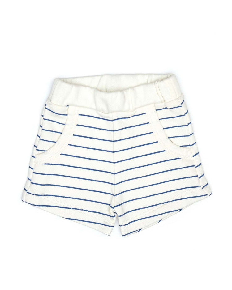 tun tun terry short in blue heaven stripes baby Little