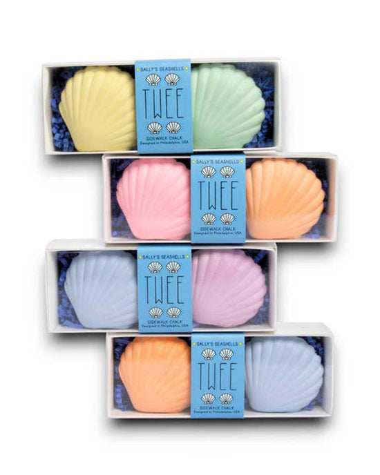 Little twee play seashells handmade sidewalk chalk