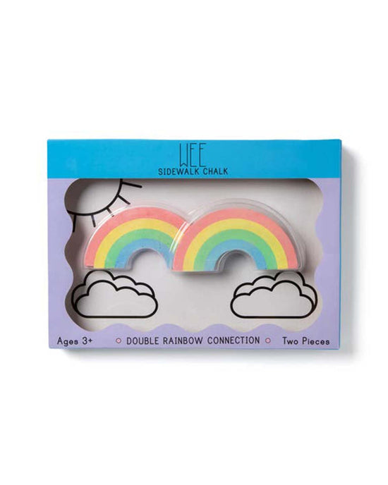 Little twee play wee double rainbow connection sidewalk chalk