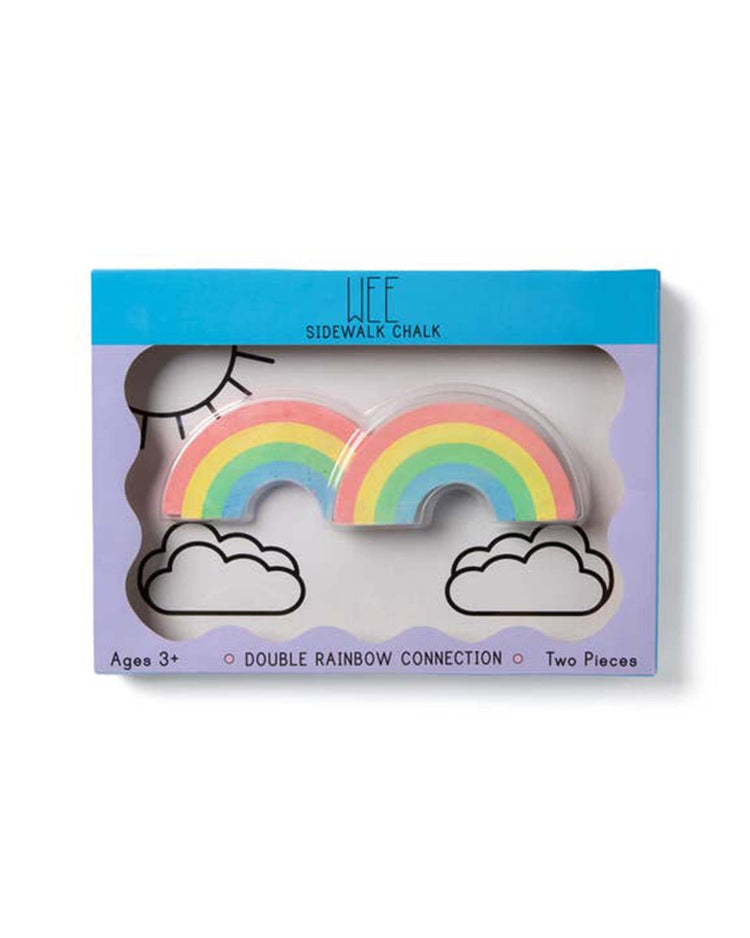 Little twee play wee double rainbow connection sidewalk chalk