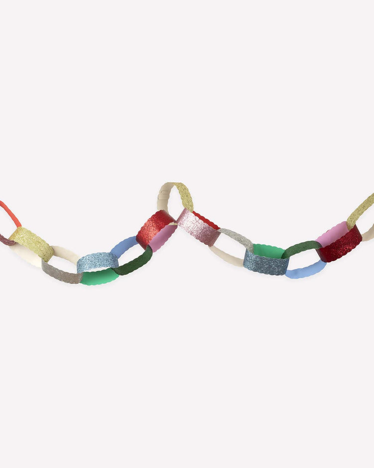 giant glitter paper chains set