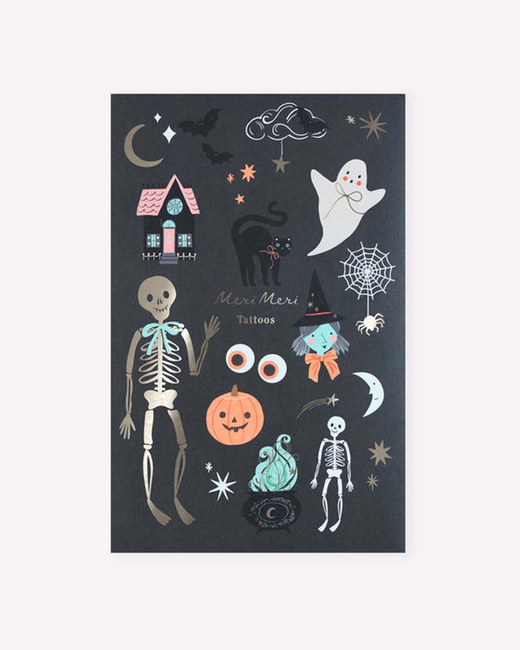 halloween icons temporary tattoos