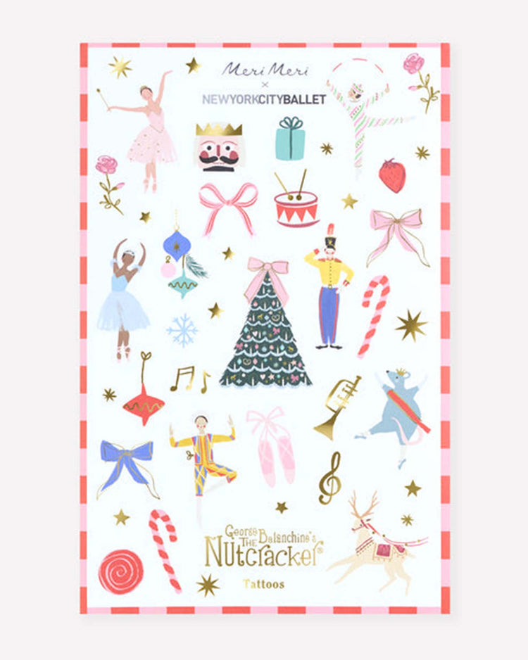 meri meri x new york city ballet temporary tattoos