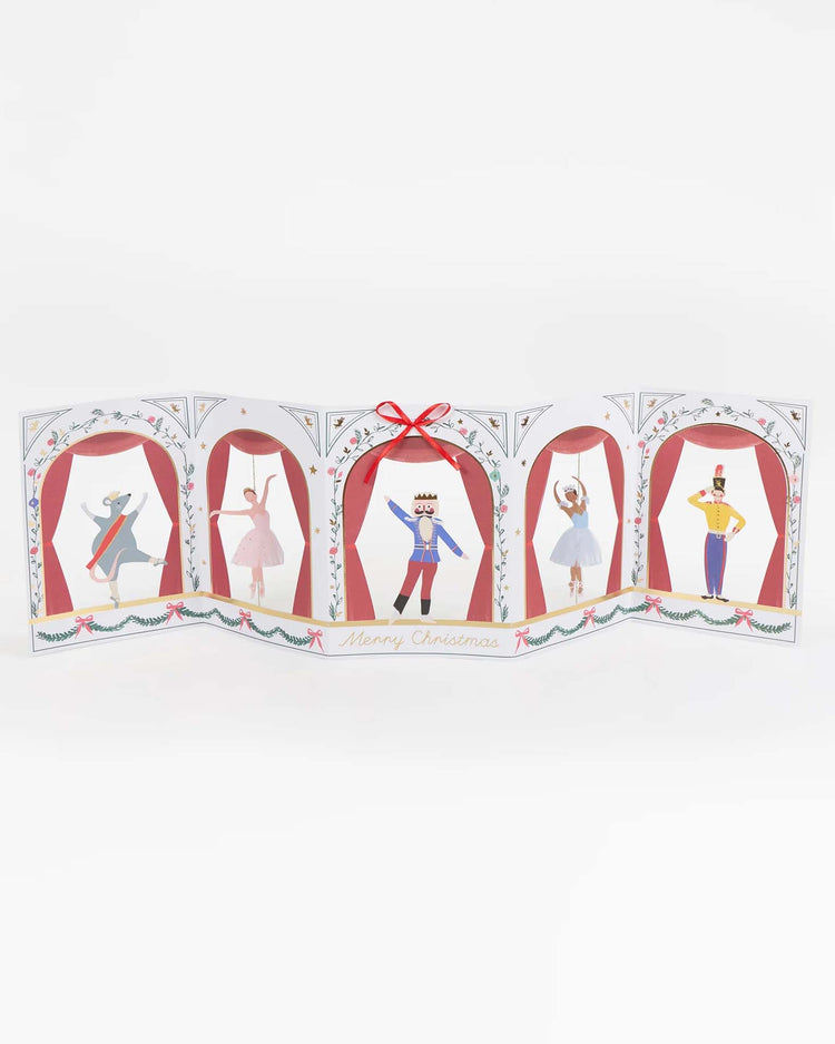meri meri x new york city ballet concertina card
