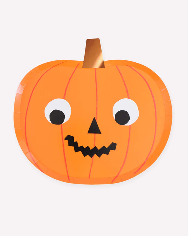 halloween pumpkin plates