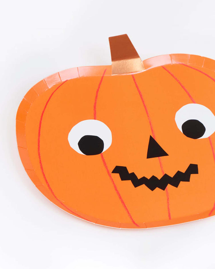 halloween pumpkin plates
