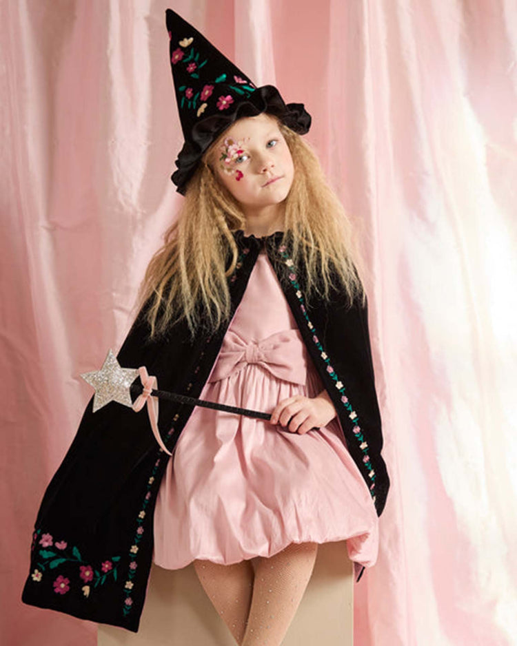 embroidered velvet witch costume