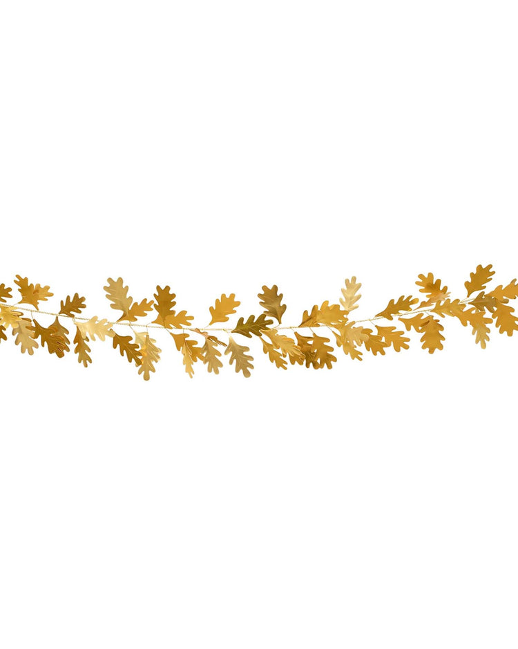 gold oak leaves garland