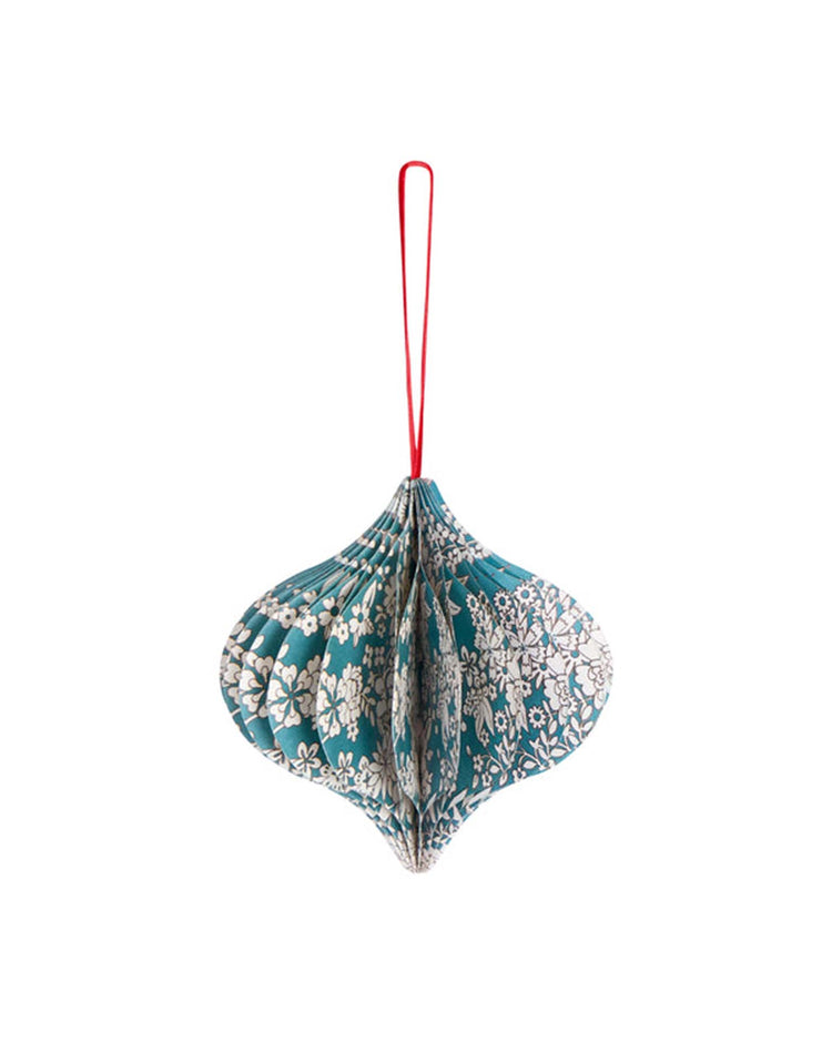 meri meri x liberty paper honeycomb tree decorations