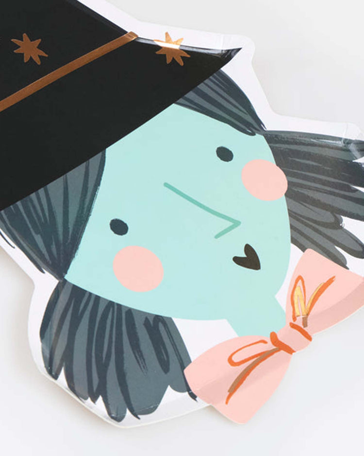 witch shaped plates