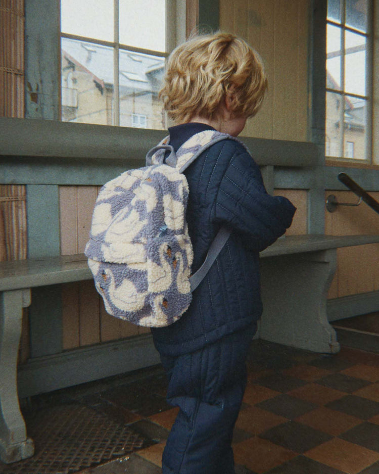 jody teddy backpack in swan