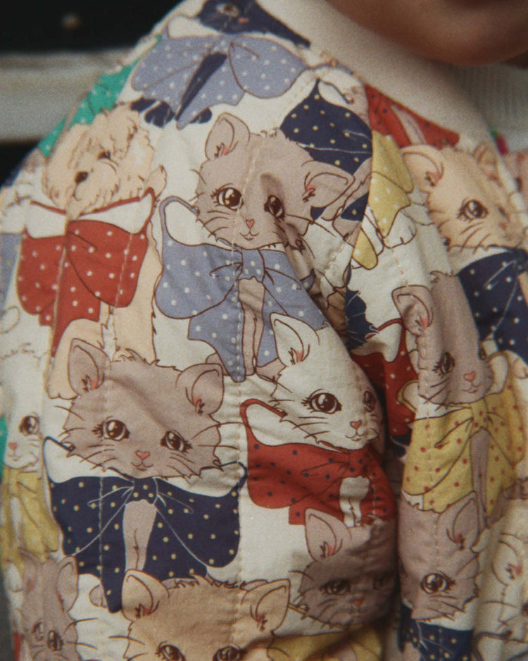 juno printed bomber jacket in like cats and dogs