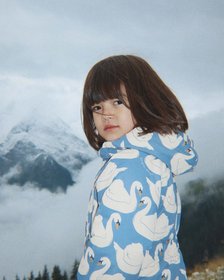 konges sløjd nohr snowsuit print in swan kids Little