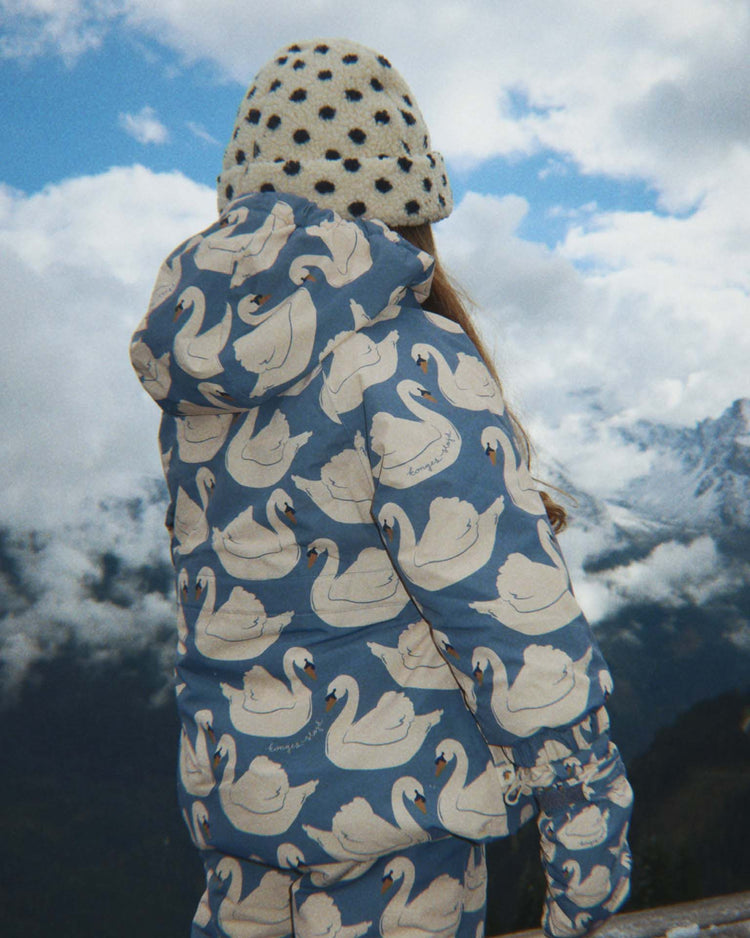 konges sløjd nohr snowsuit print in swan kids Little