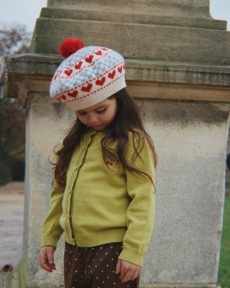 konges sløjd cathy cardigan in leek green kids Little